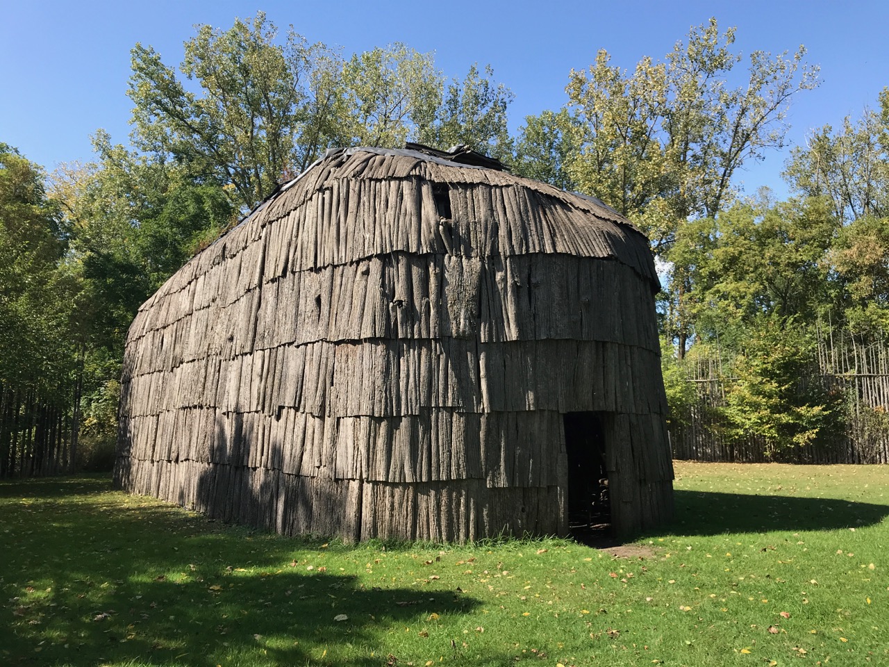 Reproduction Longhouse at Kan:ata Village