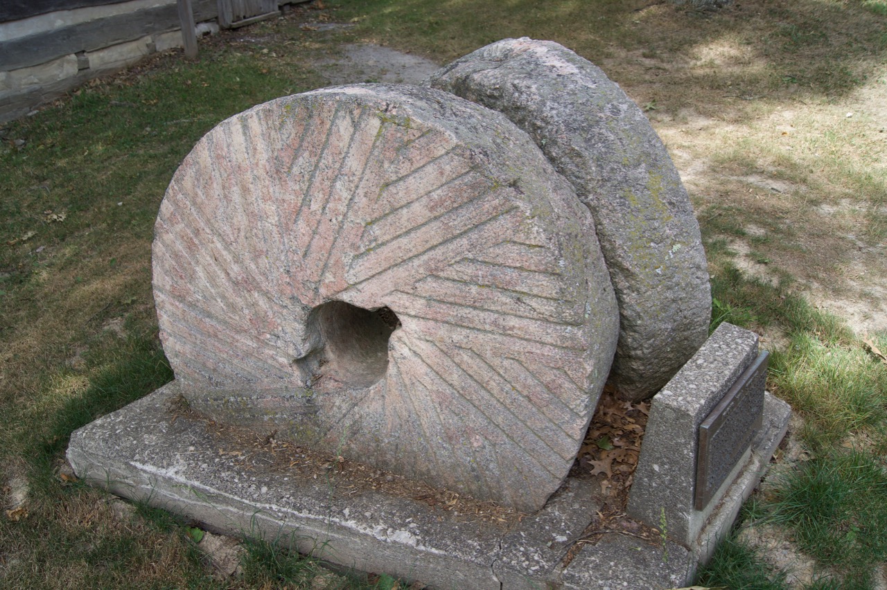 Old millstones from a water powered mill